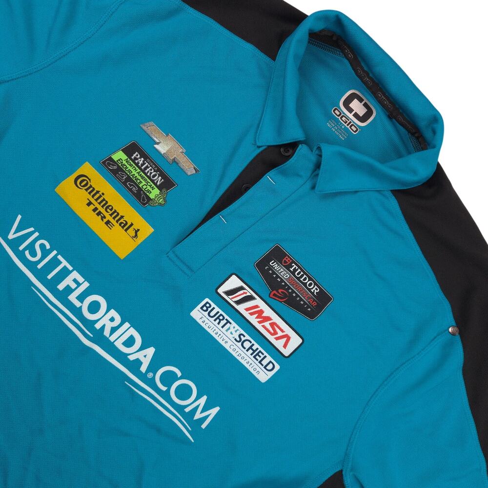 OGIO IMSA Racing Polo Shirt Mens Large Visit Florida Tudor Continental Tire